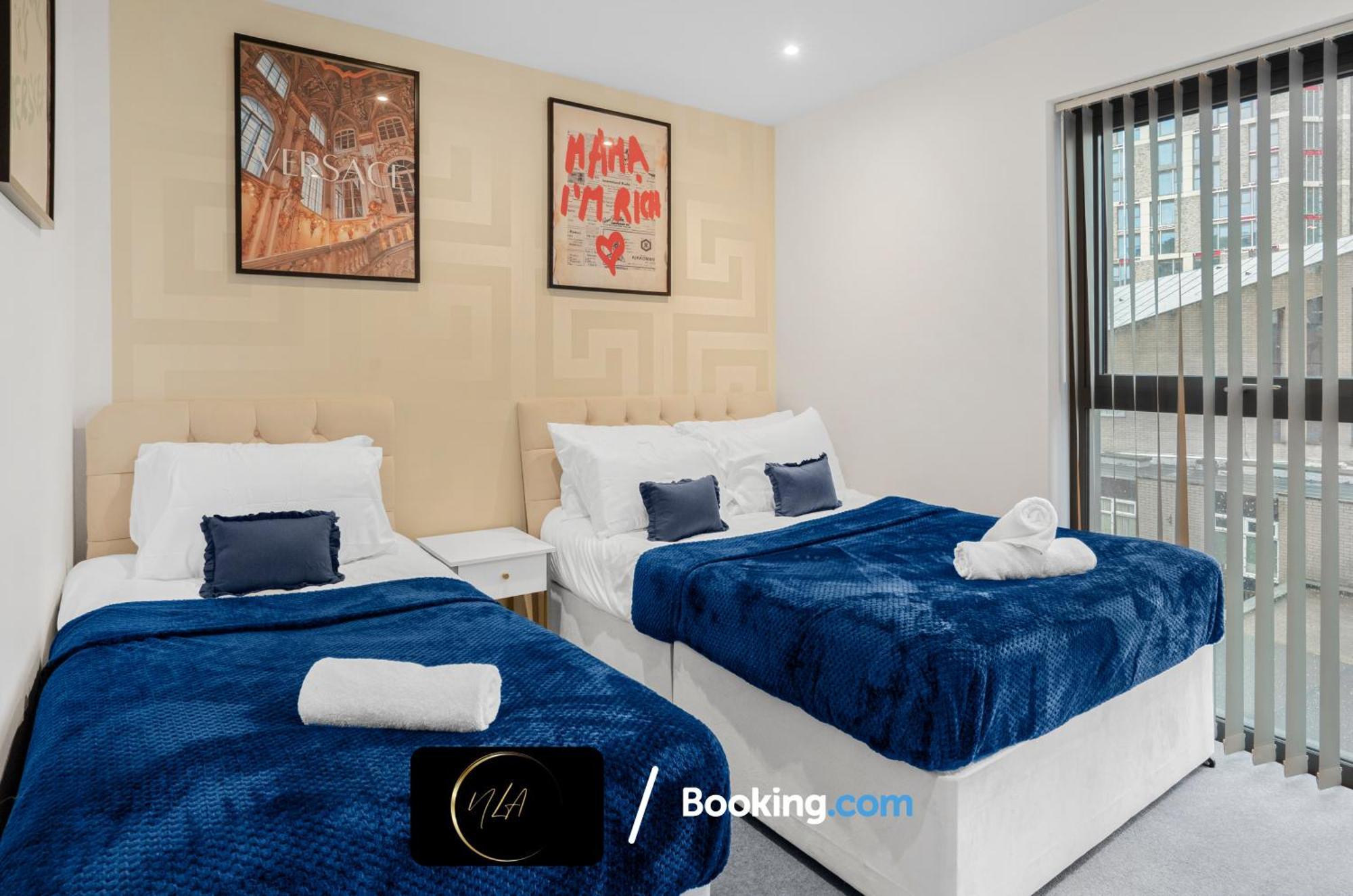 City Centre Apartment With Free Parking, 2 Bathrooms, Netflix And Wifi - Suitable For Contractors And Families - By Noor Luxury Accommodations Birmingham Buitenkant foto