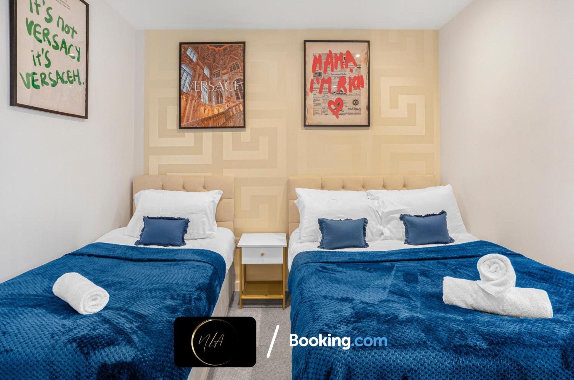 City Centre Apartment With Free Parking, 2 Bathrooms, Netflix And Wifi - Suitable For Contractors And Families - By Noor Luxury Accommodations Birmingham Buitenkant foto