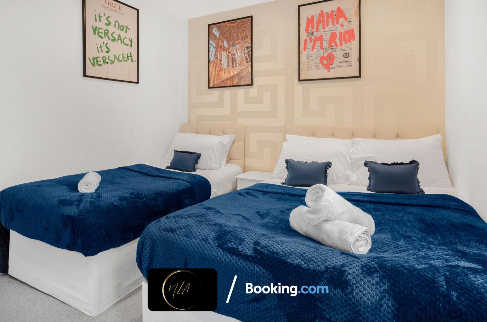City Centre Apartment With Free Parking, 2 Bathrooms, Netflix And Wifi - Suitable For Contractors And Families - By Noor Luxury Accommodations Birmingham Buitenkant foto