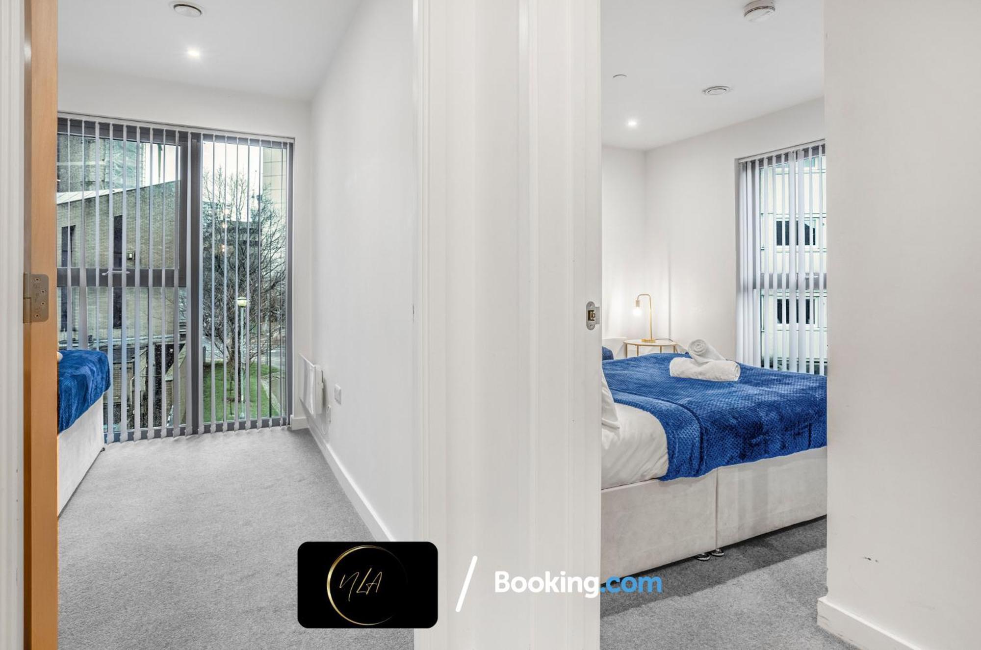 City Centre Apartment With Free Parking, 2 Bathrooms, Netflix And Wifi - Suitable For Contractors And Families - By Noor Luxury Accommodations Birmingham Buitenkant foto